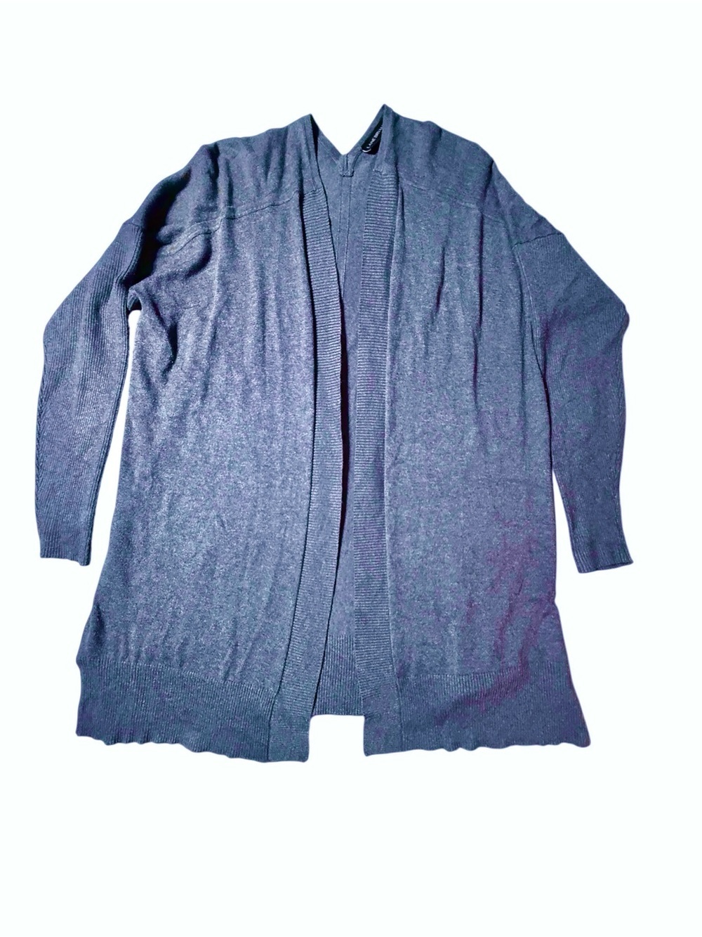 Lane Bryant Blue Open Front Cardigan Sweater Plus Size 18/20 Lightweight Knit